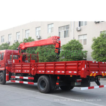 China Pritschenwagen mit Kran 8 Tonnen 10 Tonnen LKW montierter Kran Hiab Palfinger Teleskopausleger